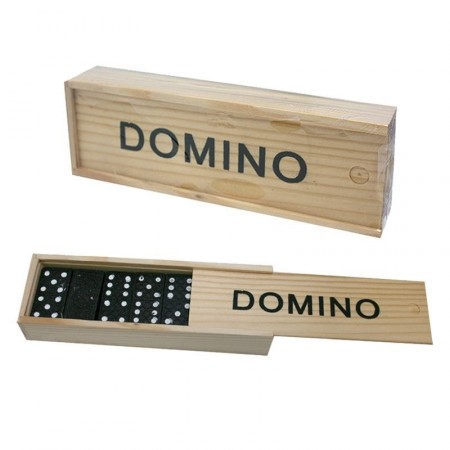 Jeu de domino en bois 15 x 5 cm