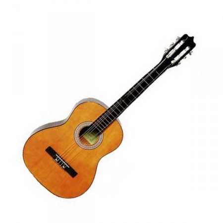 Guitare - bois naturel - differents coloris -  H. 100cm