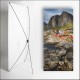 Kakemono scandinavie Village  - 180 x 70 cm - Toile M1 avec structure  X- Banner