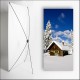 Kakemono Montagne Chalet - 180 x 80 cm sur Toile M1 avec structure  X- Banner