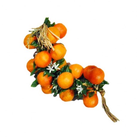Chapelet de 20 oranges - PVC - Long: 60 cm