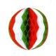 Boule festonnée Italie - papier ignifuge - diam 25cm