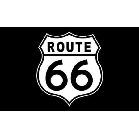 Drapeau Route 66 - tissu - 90 x 150 cm