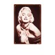 Plaque Métal Marylin Monroe - 20 x 30cm