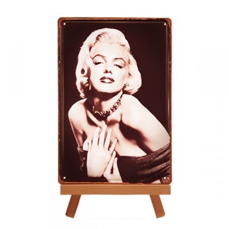 Plaque métal MARILYN MONROE - 20 x 30cm