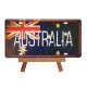 Plaque metal 3D Australie - 15 x 30cm