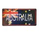Plaque metal 3D Australie - 15 x 30cm