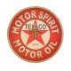 Plaque metal ronde 3D Texaco - diam.30cm