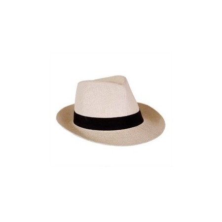 Borsalino blanc - Paille - Taille adulte