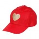 Casquette rouge cur  Taille adulte ajustable