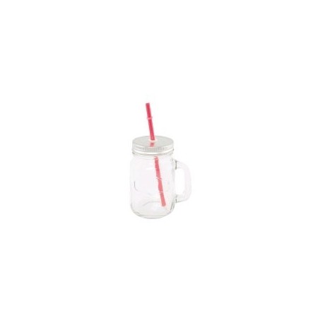 Mini jarre avec paille – 450 ml 19x8x13,5cm