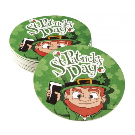 Lot de 10 Sous-Bock St Patrick carton - Diam. 10cm