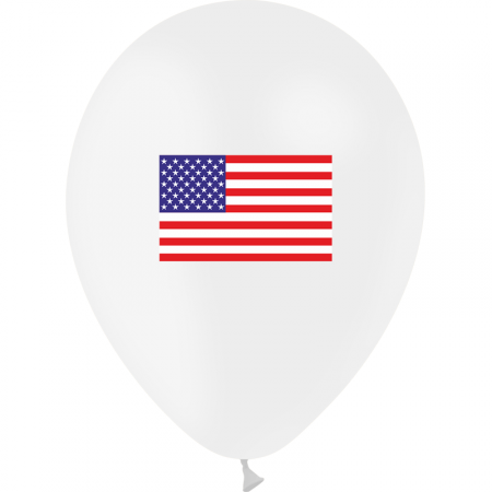 Ballon drapeau USA x10 - Diam. 29cm