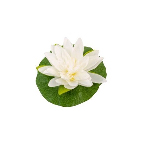 Fleur de lotus / 22 cm blanche