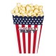 Set de 4 boites popcorn USA