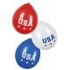 Lot de 6 Ballons USA - Diam 25 cm