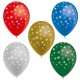 Ballons motif Flocons /  pochette de 8 - Diam. 29cm