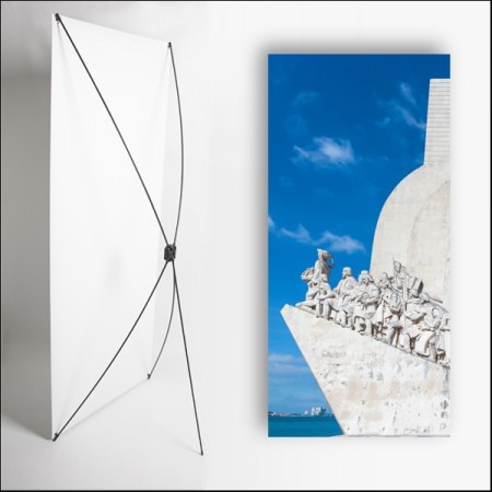 Kakemono Portugal Monument decouverte  - 180 x 80 cm - Toile M1 avec structure