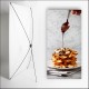 Kakemono gaufre au chocolat  - 180 x 80 cm - Toile M1 avec structure  X- Banner