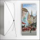 Kakemono Belgique Terrasse - 180 x 80 cm sur Toile M1 avec structure X- Banner