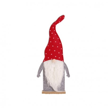 Père Noel Feutrine - bonnet à pois 42cm