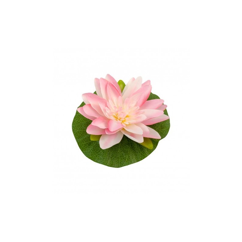 Fleur de lotus rose - tergal et pvc diam 22 cm - Décors du monde