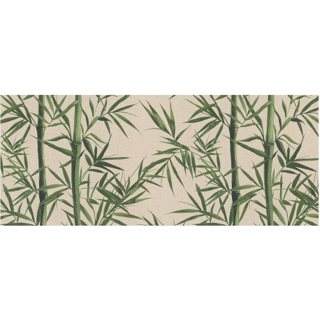 Tissu imprimé Bambou - coupe de 1m -  coton et polyester larg 140 cm