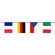 Guirlande 16 pays participants Europe - Tissu - Long : 750 cm