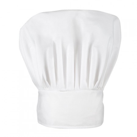 Toque de chef cuisinier - polyester et coton - Taille adulte