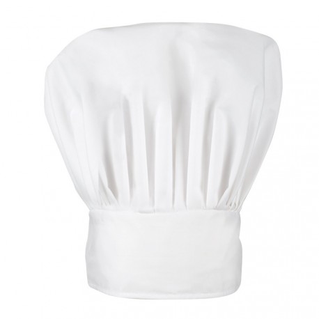 Toque de chef cuisinier - polyester et coton - Taille adulte