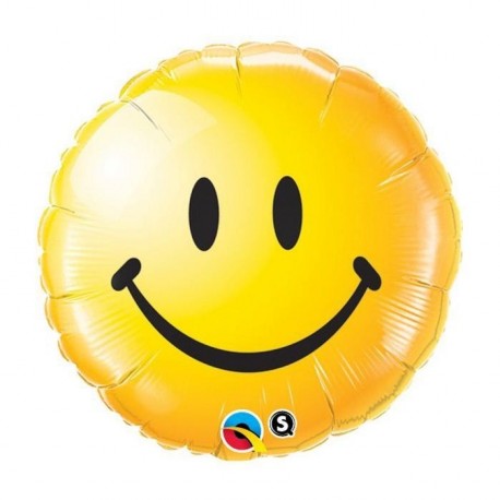 Ballon smiley Jaune - 45 cm