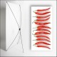 Kakemono Rouge Piment  - 180 x 80 cm - Toile M1 avec structure  X- Banner