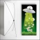 Kakemono Vert Martien - 180 x 80 cm - Toile M1 avec structure  X- Banner