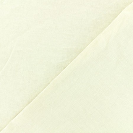 Tissu poly coton ivoire - Larg. 280cm (vendu au mètre)