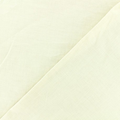 Tissu poly coton ivoire - larg 280 cm   (vendu au mètre)