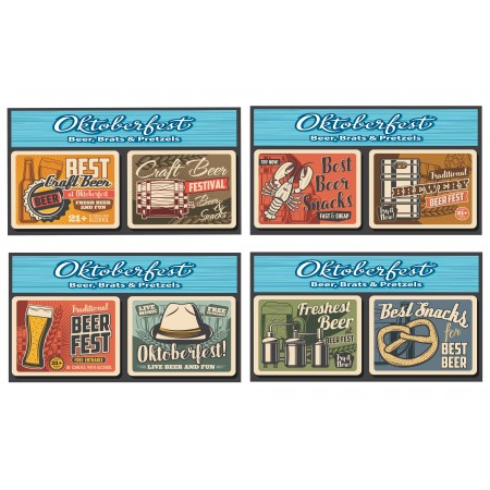 Mobiles Oktoberfest x 4 - carton - 27 x 49 cm