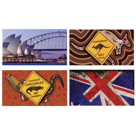 Mobiles Australie x4 - carton - 27 x 49cm