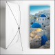 Kakemono Grece Santorin - 180 x 80 cm sur Toile M1 avec structure  X- Banner