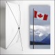 Kakemono Canada Drapeau  - 180 x 80 cm sur Toile M1 avec structure  X- Banner