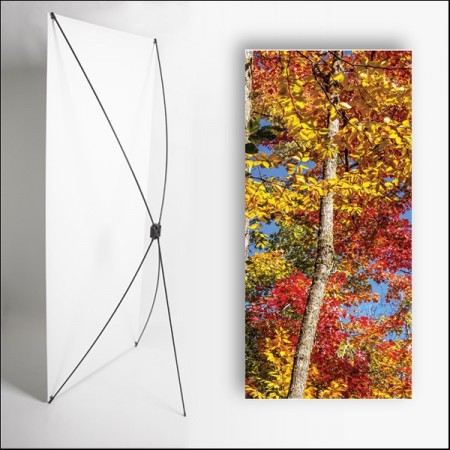 Kakemono Canada erable  - 180 x 80 cm sur Toile M1 avec structure  X- Banner