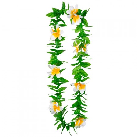 Collier de fleurs Hawaii - tergal -diam 60cm