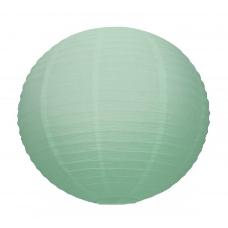 Lanterne japonaise en papier vert celadon - Diam. 15cm