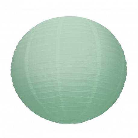 Lampion boule papier VERT PASTEL– Diam 35 cm