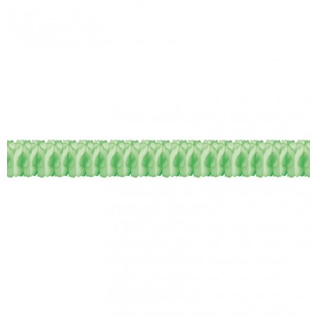 Guirlande zinnia vert pastel - papier Long. 450cm