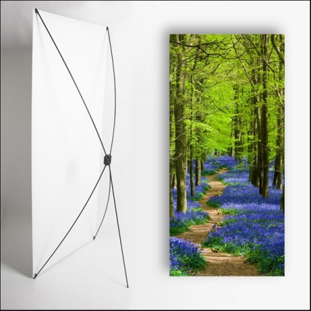 Kakemono Printemps 1 - 180 x 80 cm - Toile M1 avec structure  X- Banner