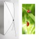Kakemono coccinelle - 180 x 80 cm - Toile M1 avec structure  X- Banner