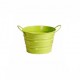 Pot - differents coloris - metal - Haut 12 cm diam 15 cm