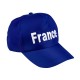 Casquette bleue FRANCE Taille adulte polyester
