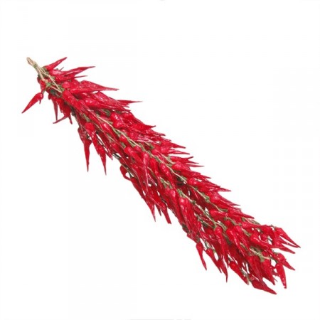 Piment - tresse x 10 - polystyrène/corde - Long. 50cm