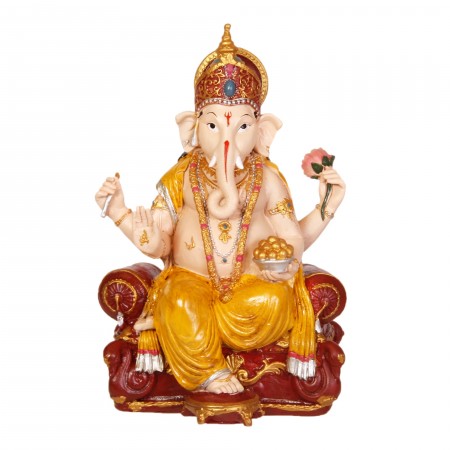 Ganesh - résine - 21 x 18 x 30 cm